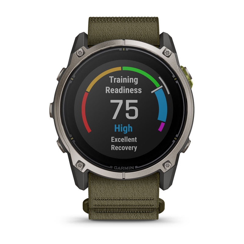 Garmin Enduro 4 showing a training readiness score of 75