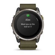 Garmin Enduro 4 showing a text message notification
