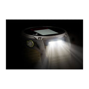 Garmin Enduro 4 with its built-in LED flashlight lit up