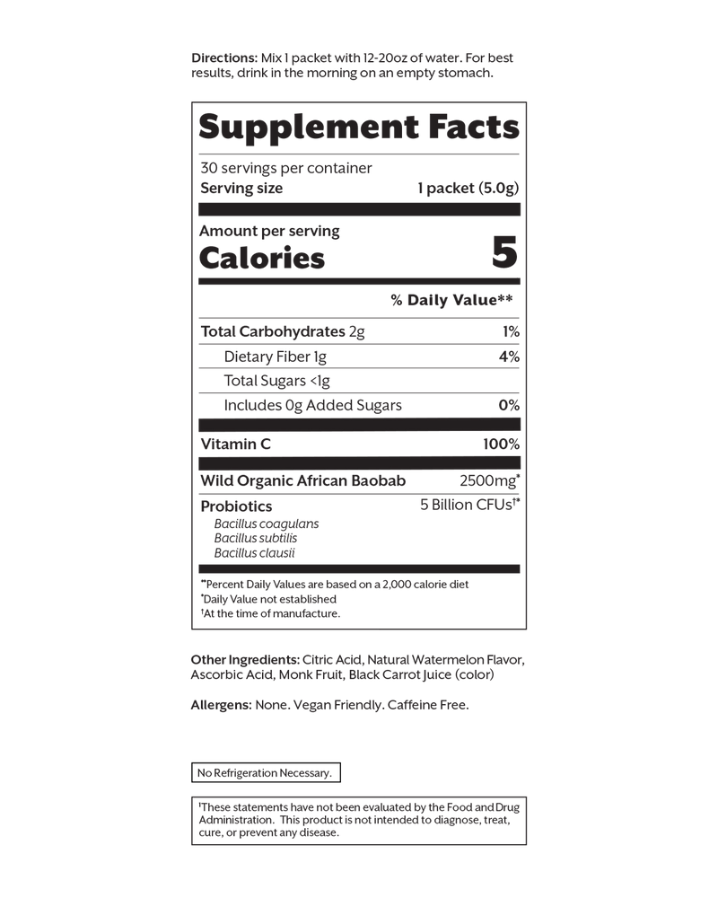 Promix Fresh Watermelon Debloat: Prebiotic + Probiotic