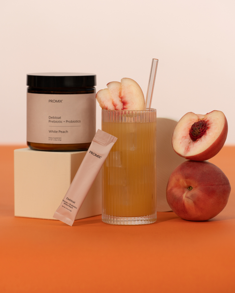 Promix Debloat: Prebiotic + Probiotic White Peach