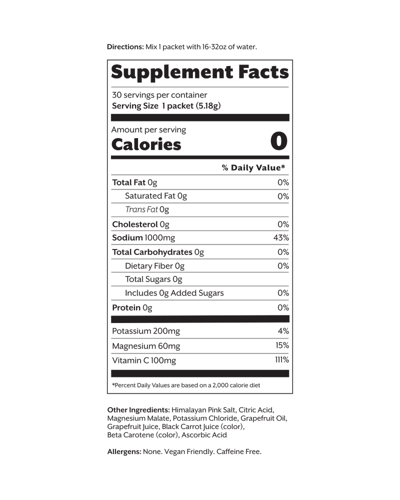 Promix Grapefruit Electrolyte Drink Mix