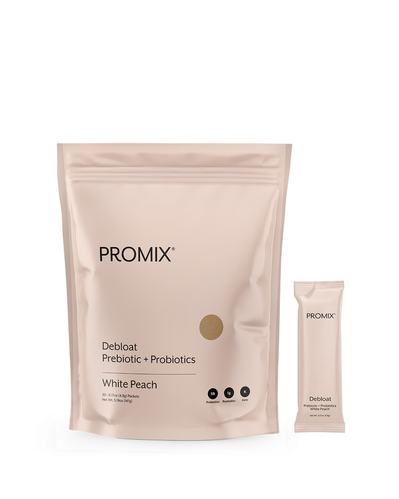 Promix Debloat: Prebiotic + Probiotic White Peach