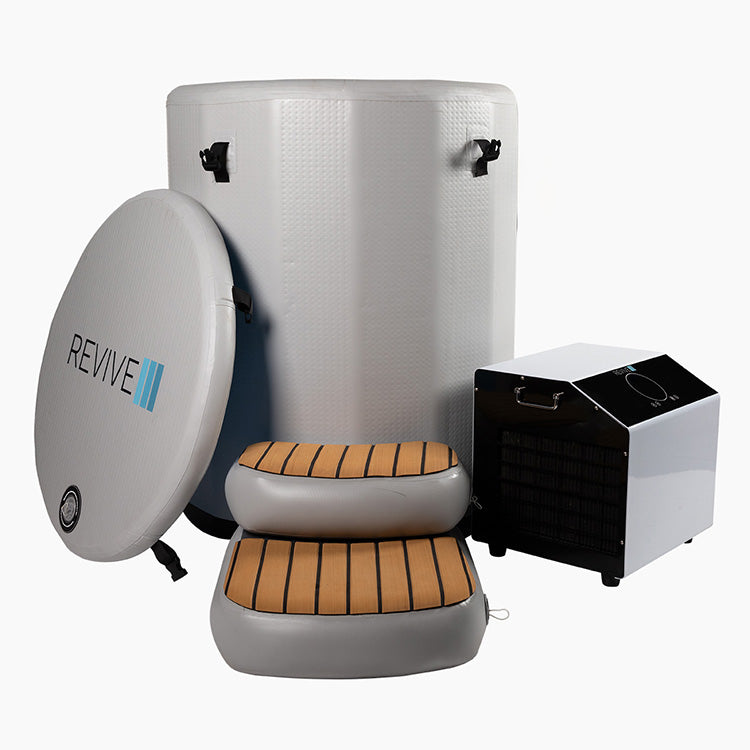 Revive 6 Person Traditional Sauna & Inflatable Barrel Plunge Package