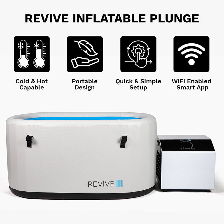 Revive 6 Person Traditional Sauna & Inflatable Plunge Package