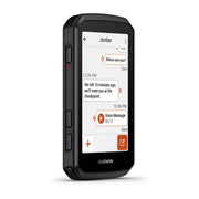 Garmin Edge 1060, a Garmin Messenger conversation on screen