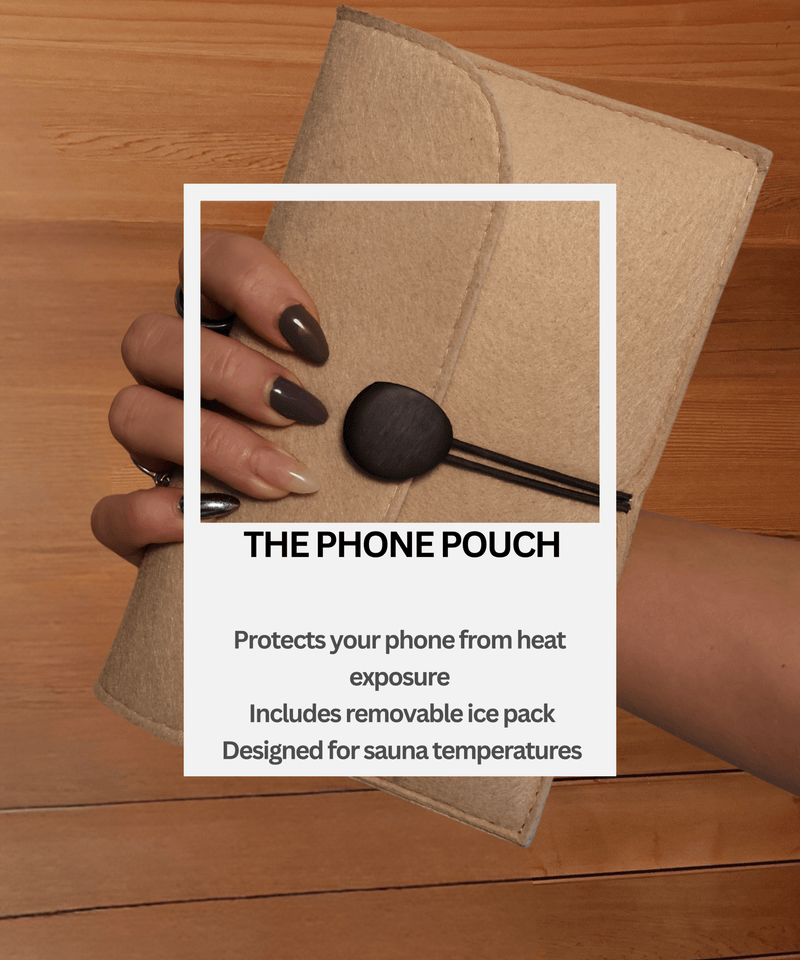 Embrace The Heat Sauna Phone Pouch