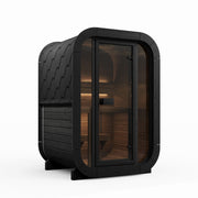 SaunaLife CL3GB cube outdoor sauna - black finish