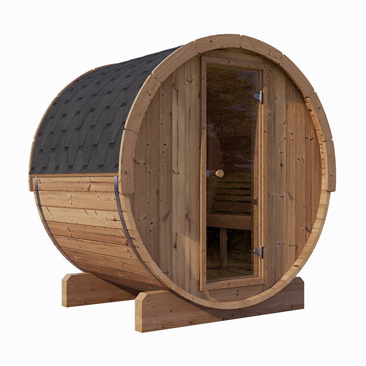 SaunaLife E6 2-4-Person  ERGO Series Barrel Sauna