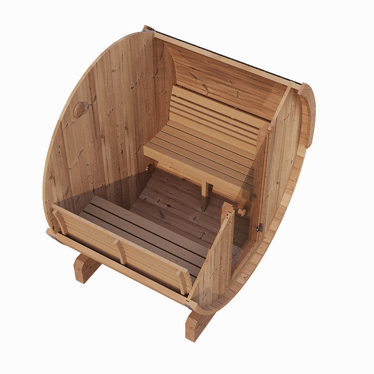 SaunaLife E6 2-4-Person  ERGO Series Barrel Sauna