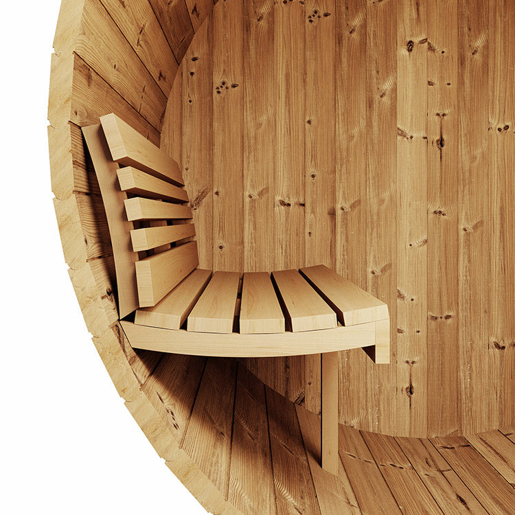 SaunaLife E6 2-4-Person  ERGO Series Barrel Sauna