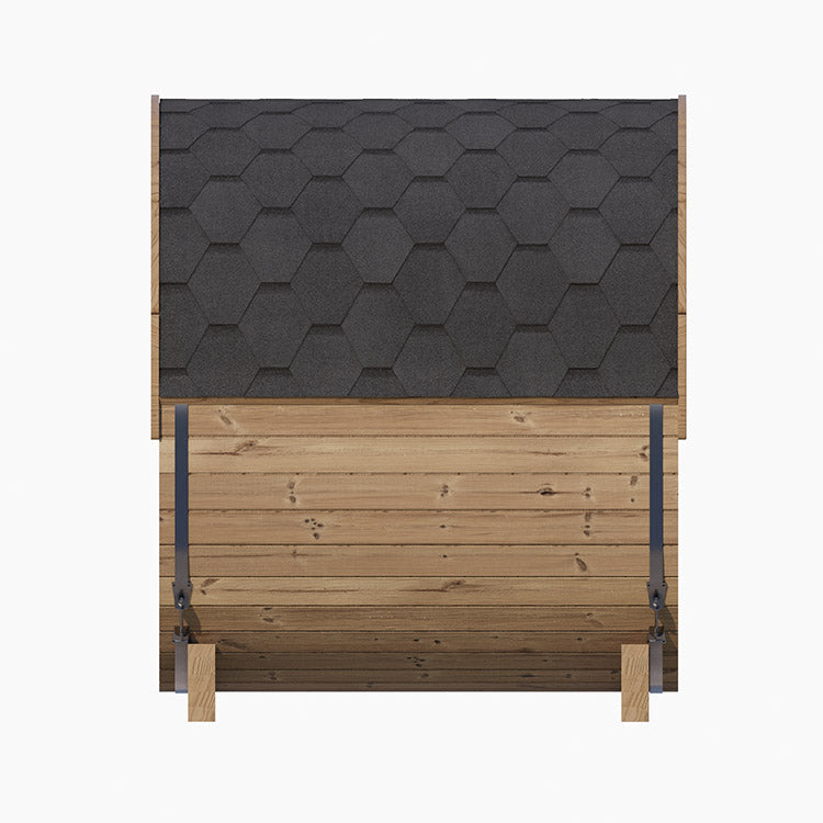 SaunaLife E6W 2-4-Person ERGO Series Barrel Sauna