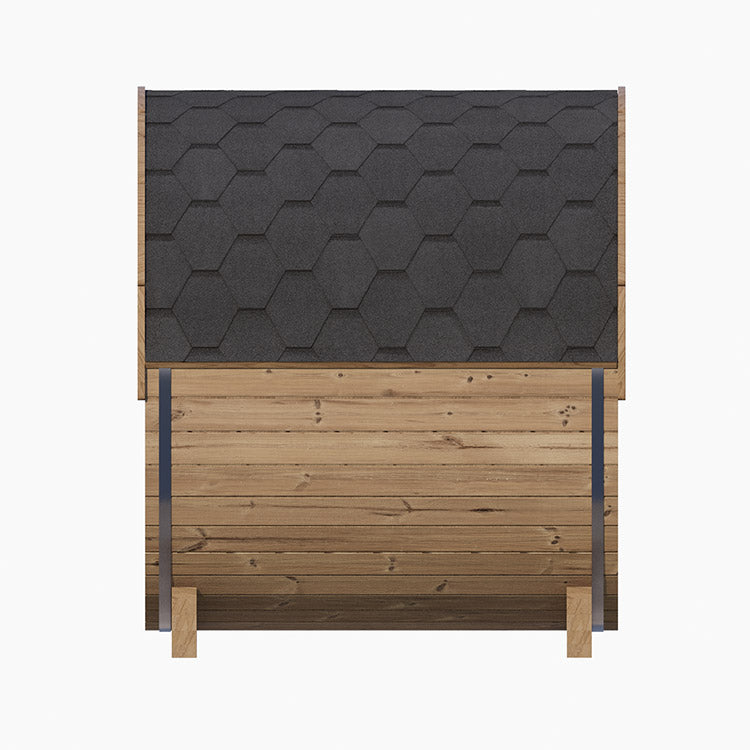 SaunaLife E6W 2-4-Person ERGO Series Barrel Sauna