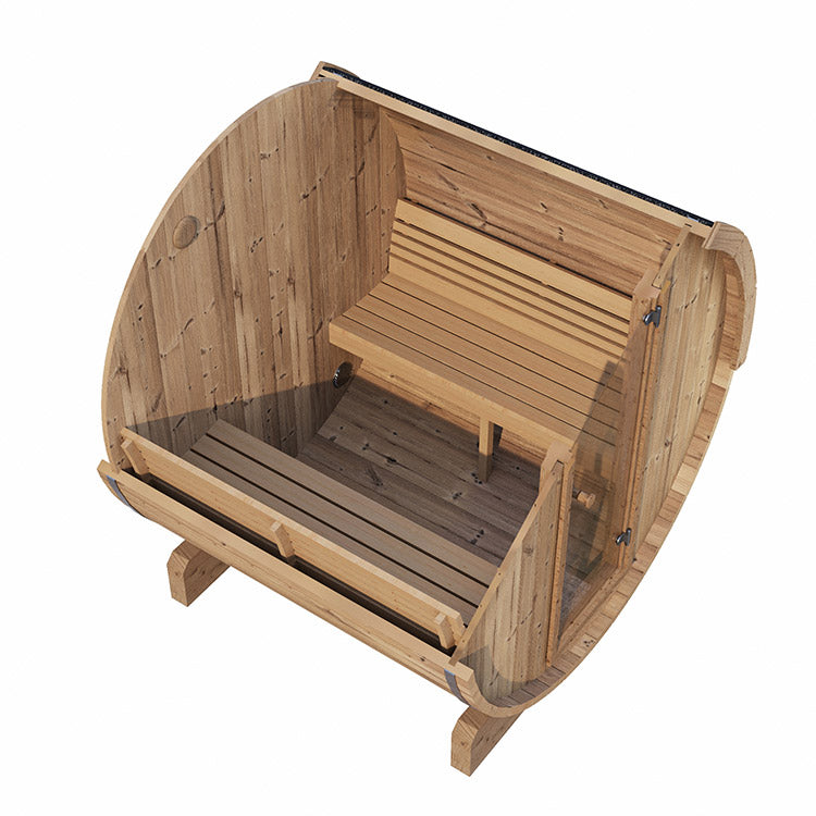SaunaLife E7 4-Person ERGO Series Barrel Sauna