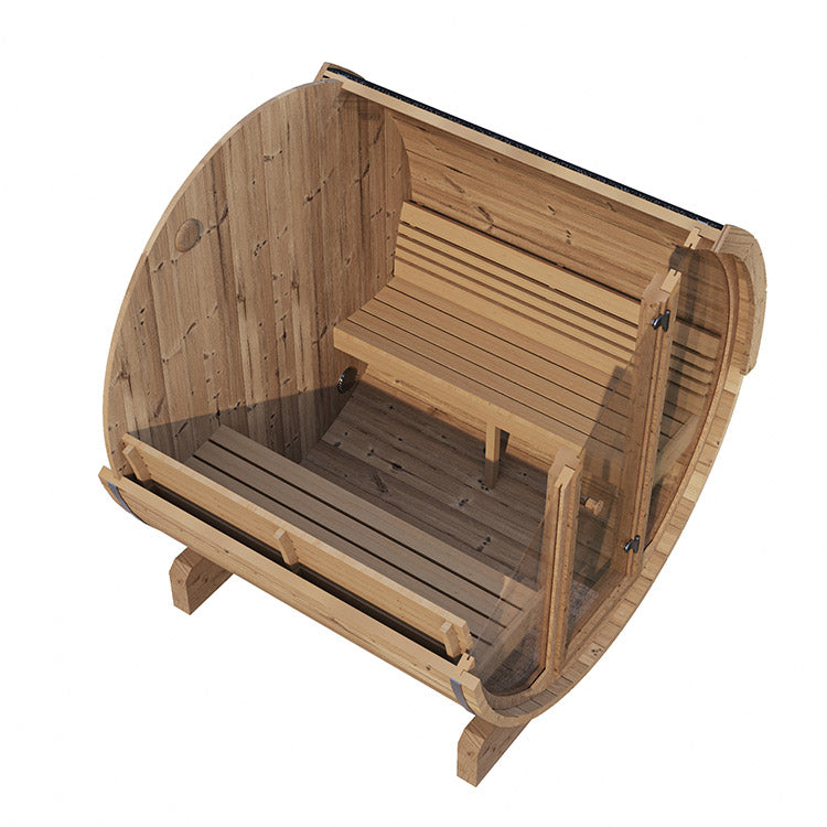 SaunaLife 4-Person E7G ERGO Series Barrel Sauna