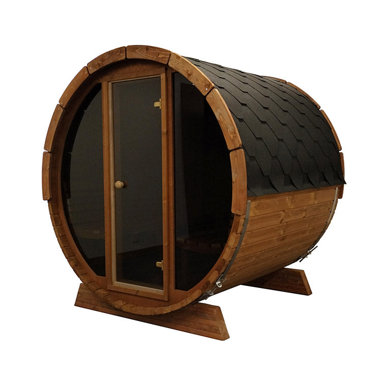 SaunaLife 4-Person E7G ERGO Series Barrel Sauna
