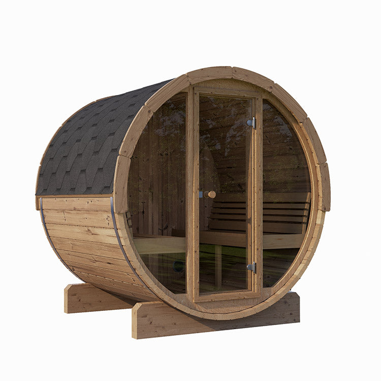 SaunaLife 6-Person E8 ERGO Series Barrel Sauna
