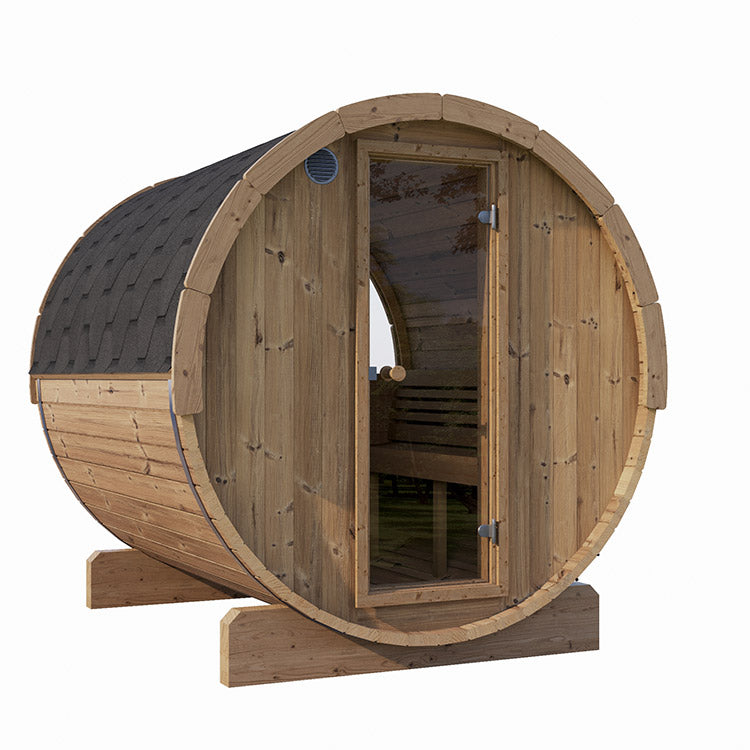 SaunaLife 6-Person E8 ERGO Series Barrel Sauna