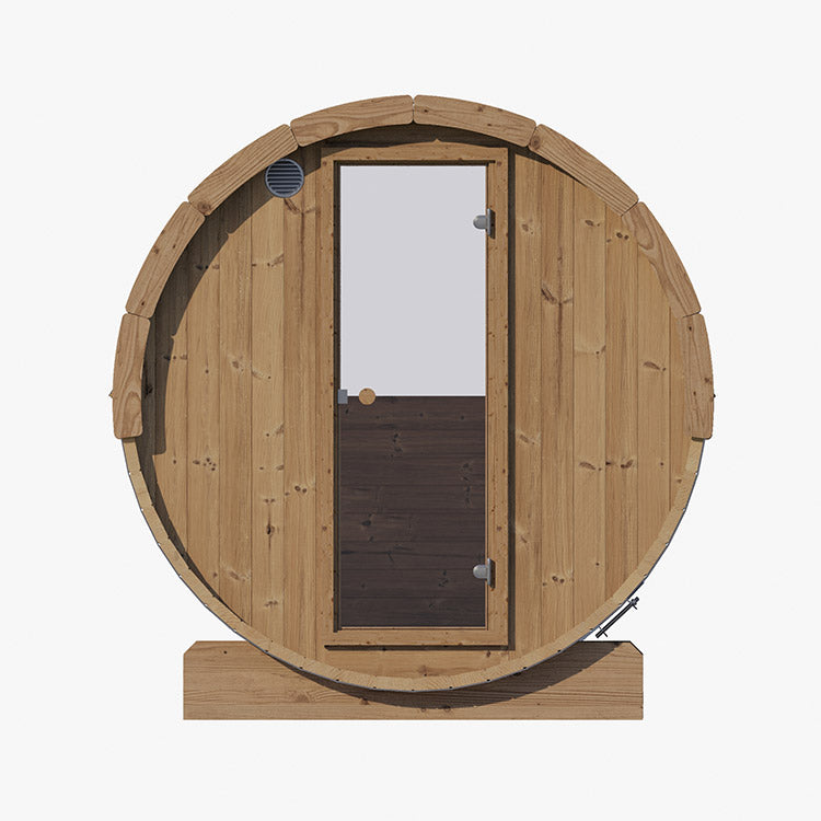 SaunaLife 6-Person E8W ERGO Series Barrel Sauna