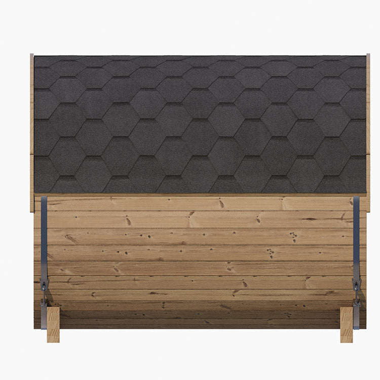 SaunaLife 6-Person E8W ERGO Series Barrel Sauna