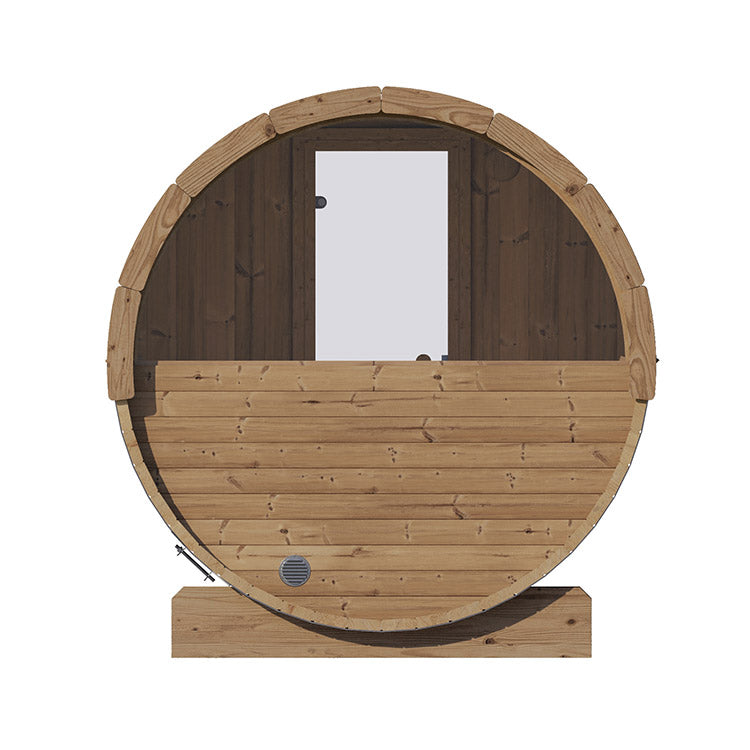 SaunaLife 6-Person E8W ERGO Series Barrel Sauna