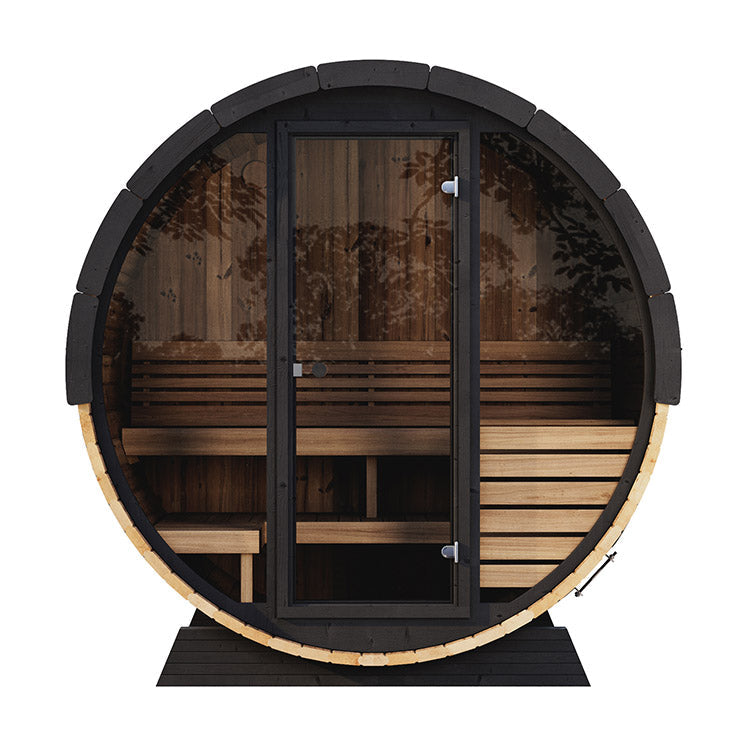 SaunaLife E6 2-4-Person ERGO Series Barrel Sauna