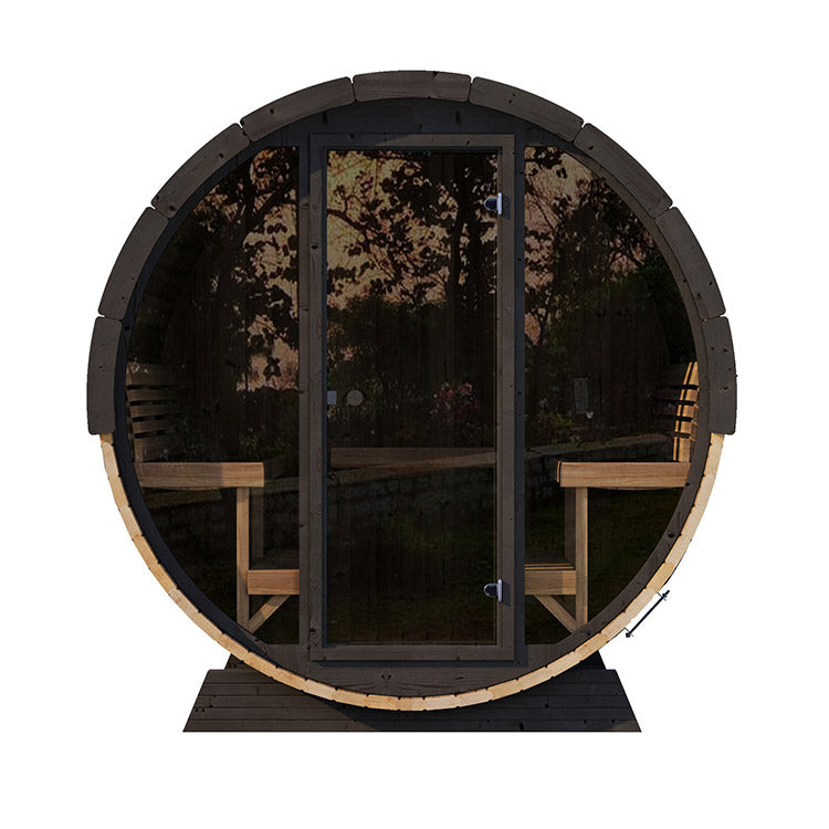 SaunaLife 6-Person EE8G ERGO Elegance Series Barrel Sauna
