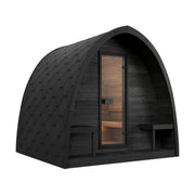 SaunaLife G3B outdoor pod sauna - black finish