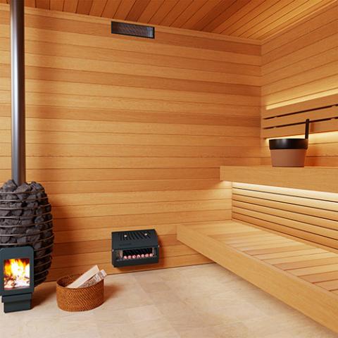 Saunum Sauna Temp & Steam Equalizer- In-Wall, Adj Height | AirSolo Wal ...