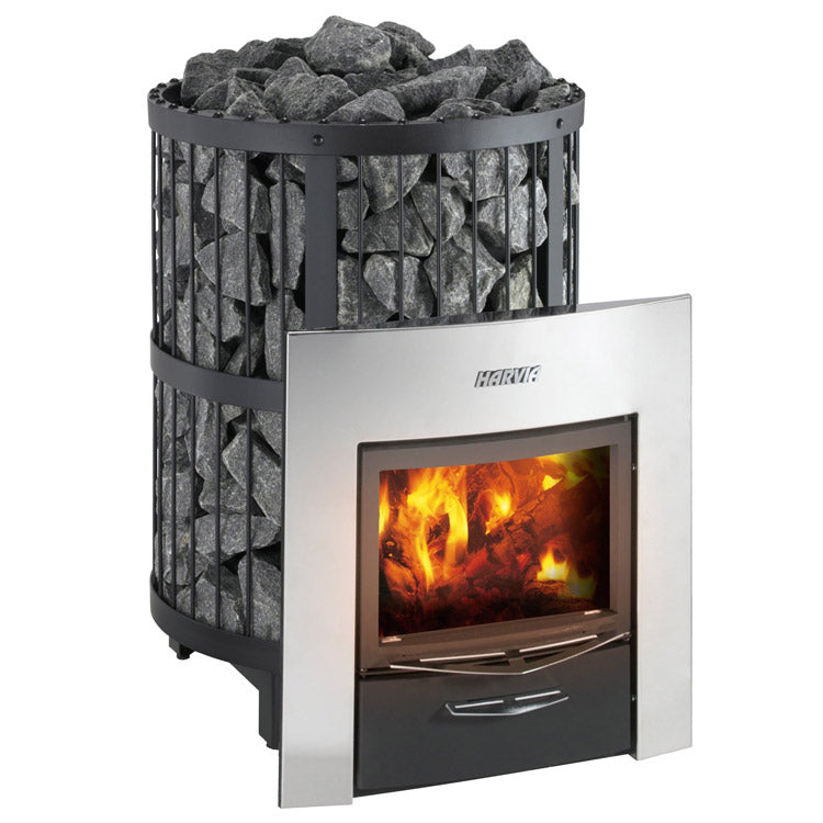 Harvia Legend 240 Duo Wood Burning Sauna Stove/Fireplace Combo