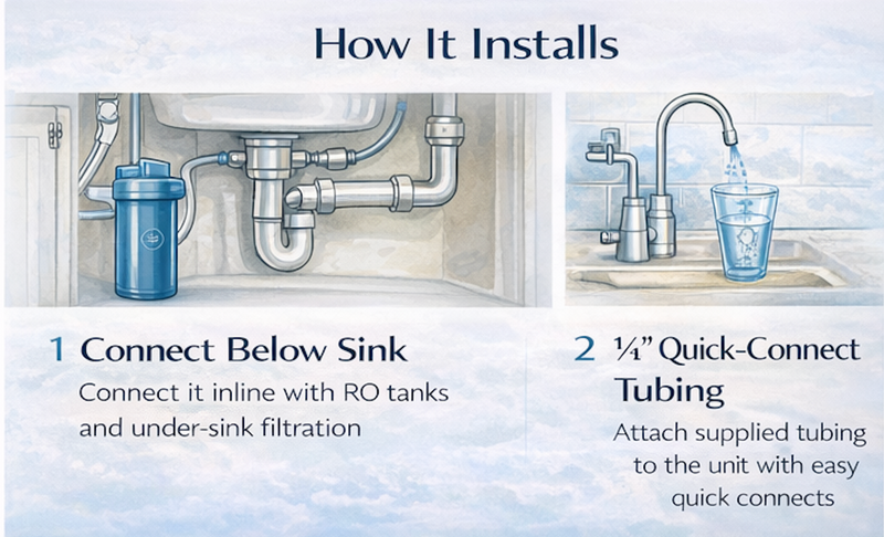 Natural Action Sink Revitalizer for RO Systems