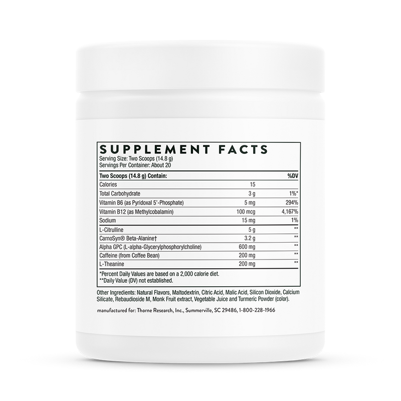 Thorne Advanced Pre-Workout - Rainbow Sherbet