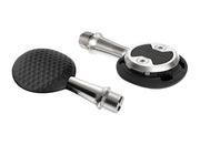 Wahoo SPEEDPLAY AERO, pair of teardrop pedals, one flat and one on its side