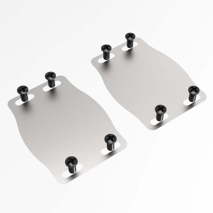 Wahoo SPEEDPLAY Shoe Protector, thin silver plates with four black screws each