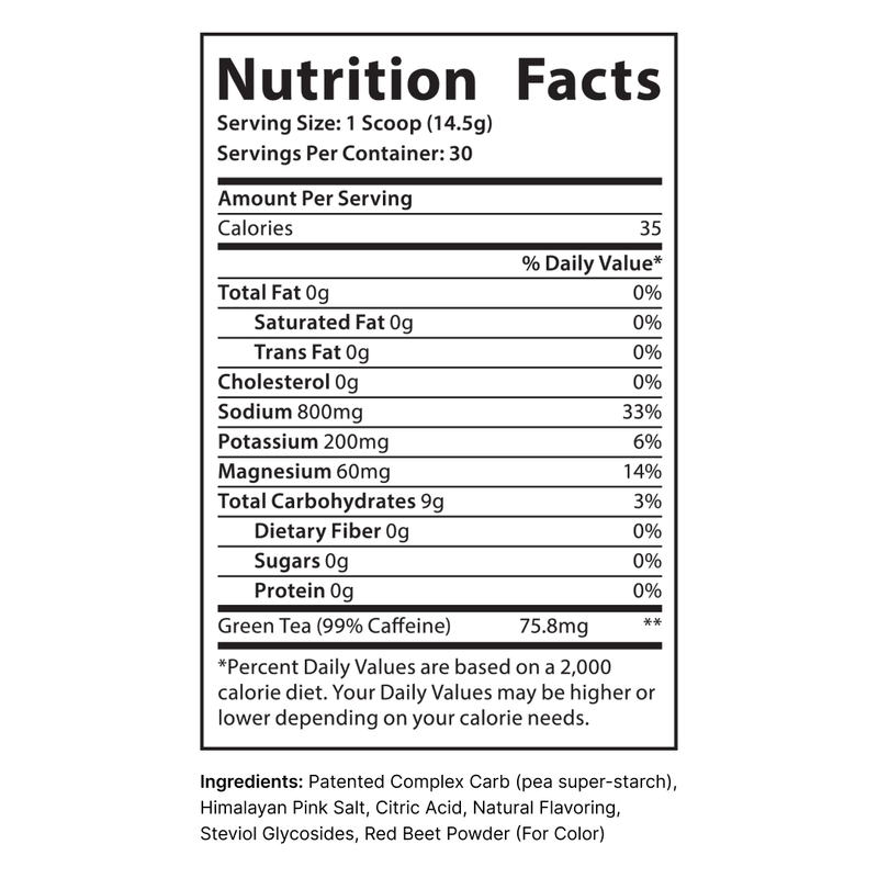 Body Helix Electrolyte Powder - Strawberry Margarita with Caffeine
