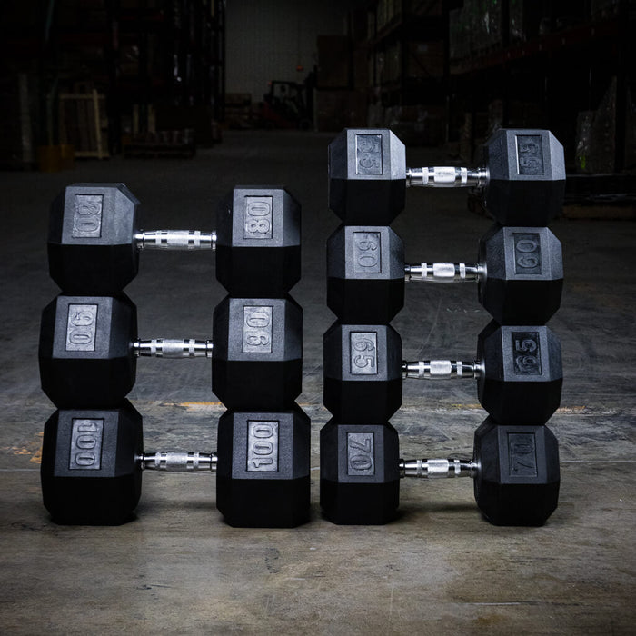 PRx Rubber Hex Dumbbells Sets