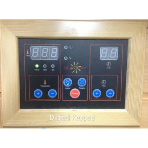 SunRay Evansport 2 Person Indoor Infrared Sauna