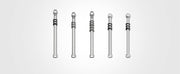 Garmin Tacx E-Thru Trainer Axles, five axles side by side