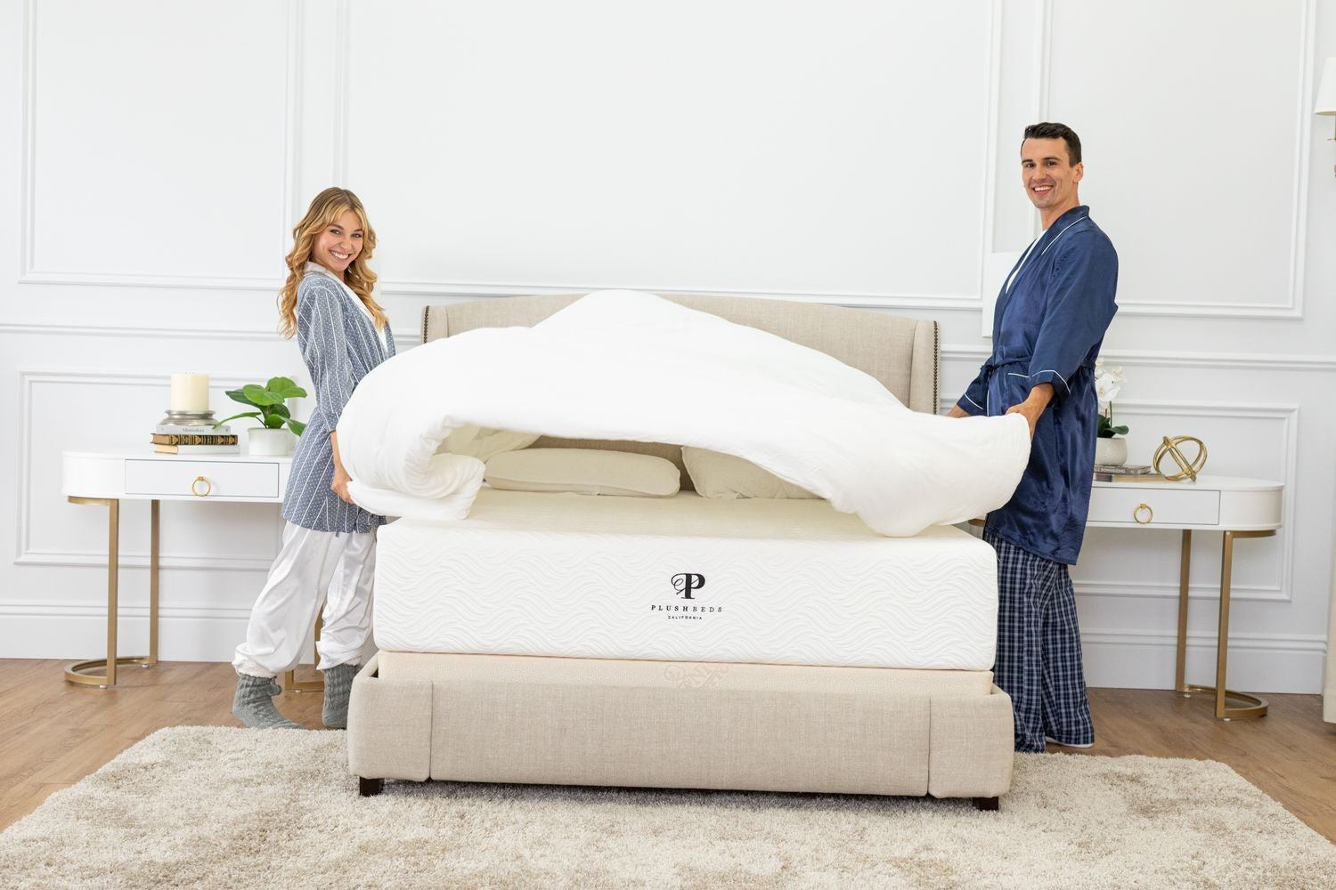 PlushBeds Eco Bliss Hybrid Mattress - Thumbnail 4