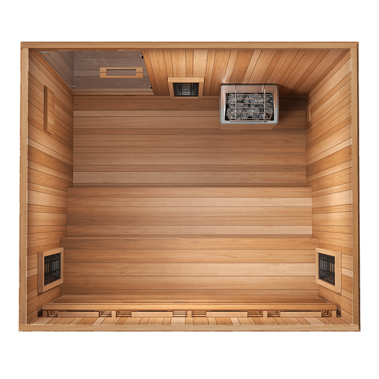 Finnmark FD-5 Trinity 4-Person Hybrid Indoor Infrared & Traditional Steam Sauna