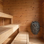 Dundalk Leisurecraft Avalon Sauna three-tier bench and heater