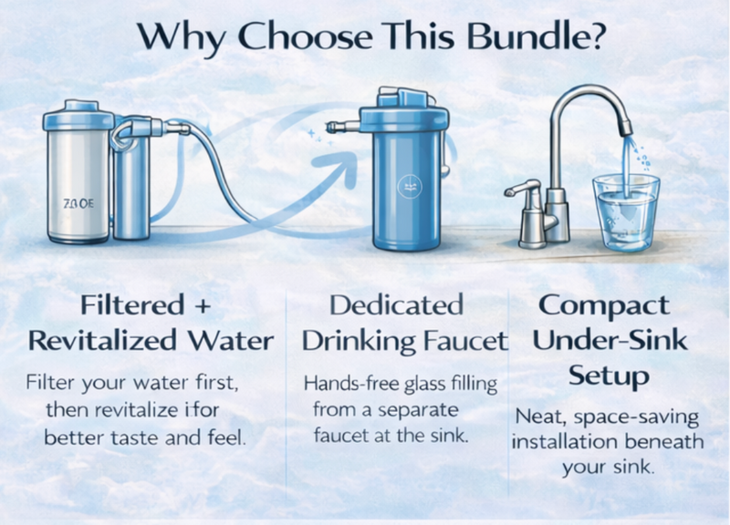 Natural Action Sink Revitalizer with Filtration
