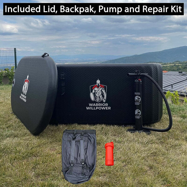 Warrior Max 1 HP WiFi Water Chiller/Heater + XL Ice Bath Tub