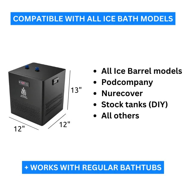 warrior pro water chiller size