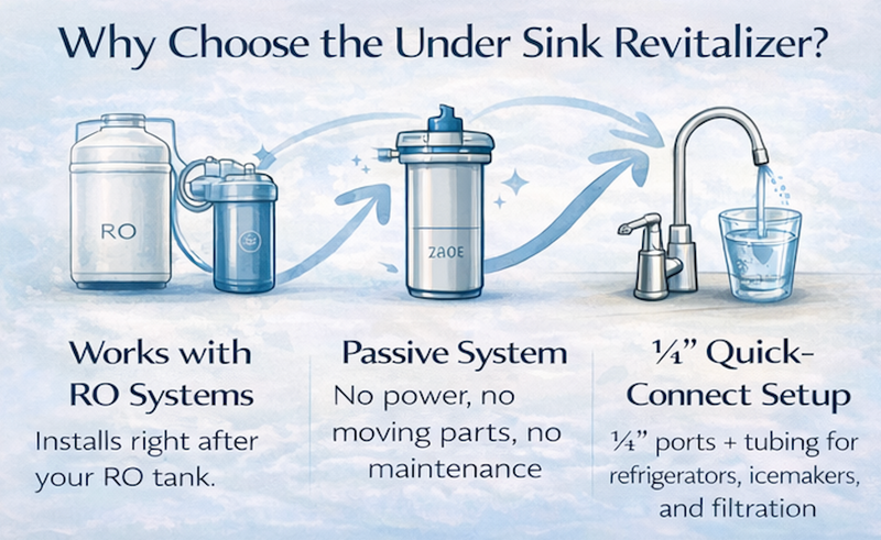 Natural Action Sink Revitalizer for RO Systems
