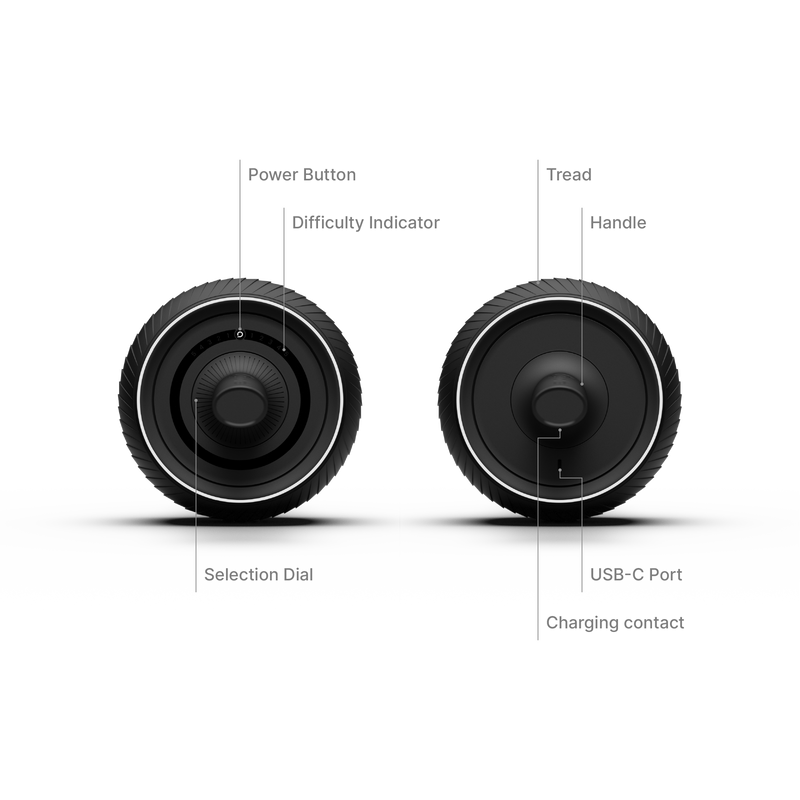 ZeroWheel Pro Core-Focused Motorized Fitness Device