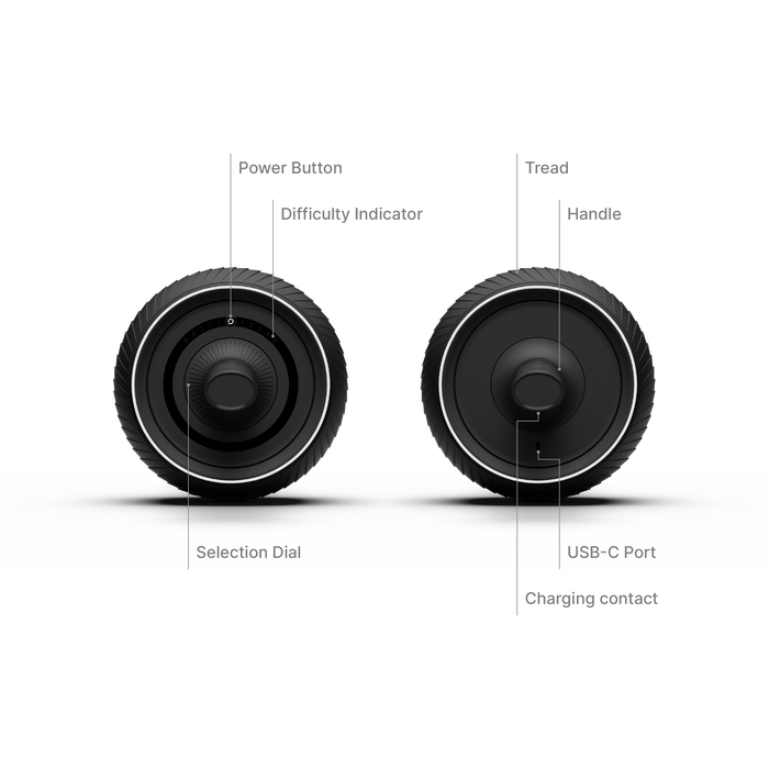 ZeroWheel Pro Core-Focused Motorized Fitness Device