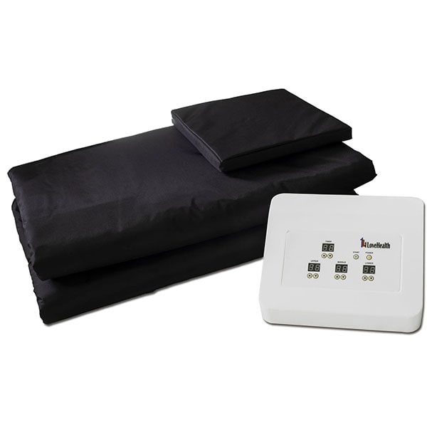 1Love ZERO Sauna Blanket Top Side View Black