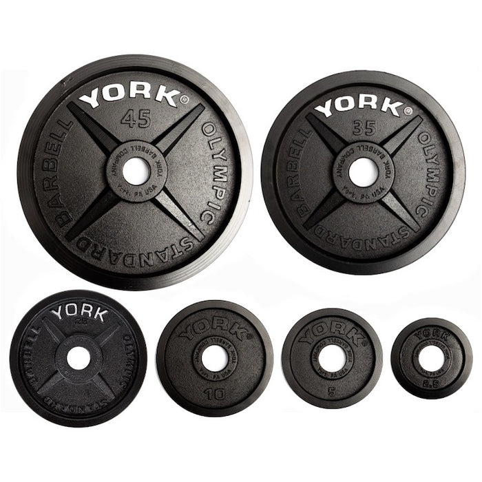 York Barbell 2" Legacy Cast Iron Precision Milled Olympic Plates