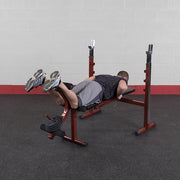 Best Fitness BFOB10 Olympic Bench With Leg Developer Leg Curl